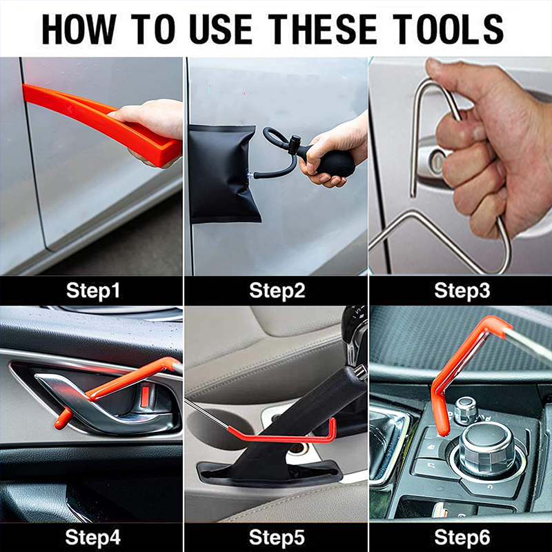 Support Customized Combinations Car Lockout Repair Tool Kit Locksmith Air Wedge Bag Pump Bags