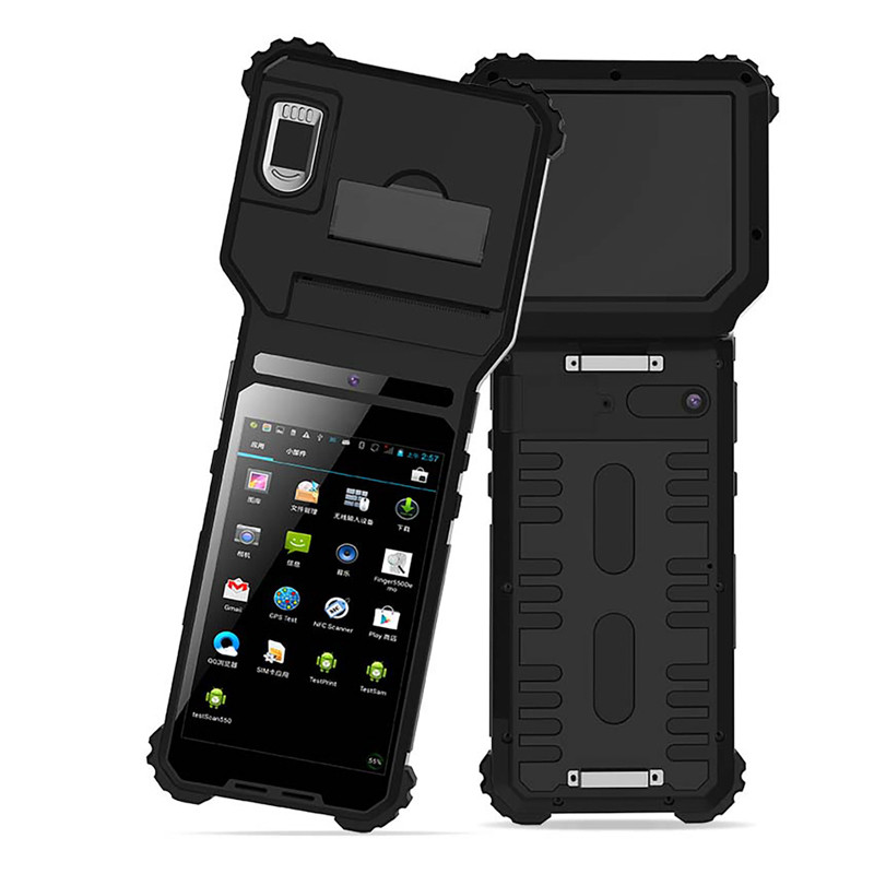 Stqc Certified Biometric Device Industrial Rugged PC Touch Handheld Terminal GPS 6000mAh