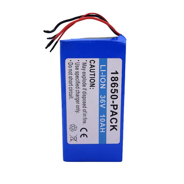 Eco-friendly 18650 12V 24V 36V 48V 10Ah Lithium Ion Battery Pack for Electric Ebike