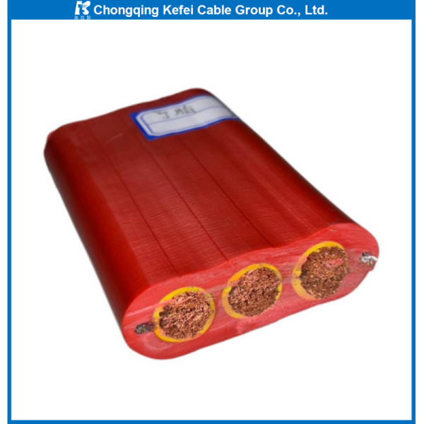 Waterproof Tensile Resistant Flat Rubber Cable 450V/750V Flexible Flat Elevator Power Cord for Cranes and Lifts