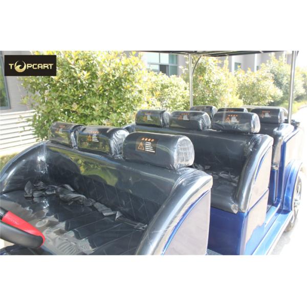 AC System 12 Seater Golf Cart Shuttle Car with Rain Cover For Tourist
