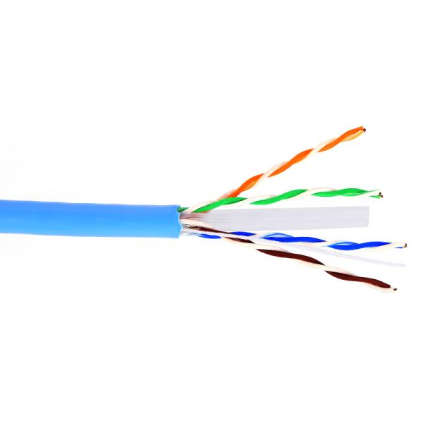 UTP RJ45 1000ft Cat 6 Flat Ethernet Cable White Color For Computer