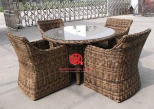 China High End Hotel Garden Dining Set Wooden Table And Chairs on sale