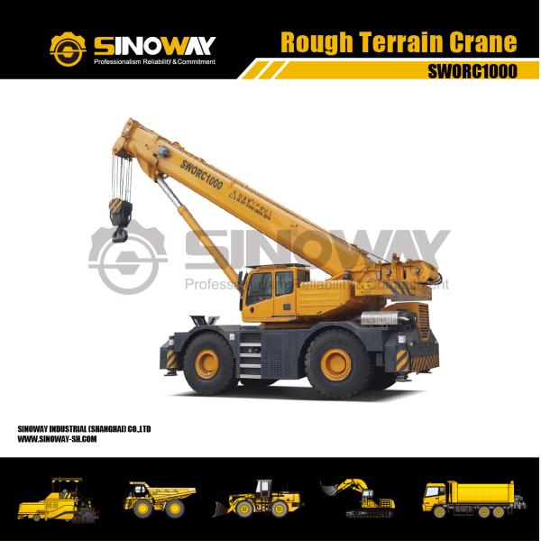 Heavy Duty Rough Terrain Crane / 100 Ton Compact Crane Cummins Engine