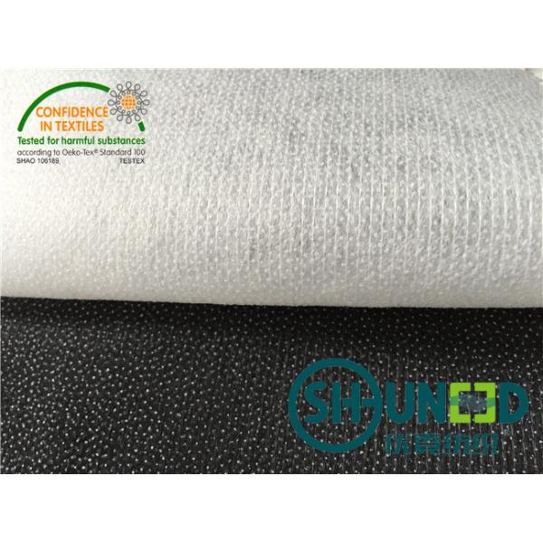 Optical White Non Woven Interlining With Nylon / Polyester Composition