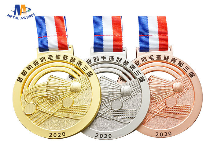 3D Mold 65*4MM Die Cast Zinc Alloy Badminton Medals