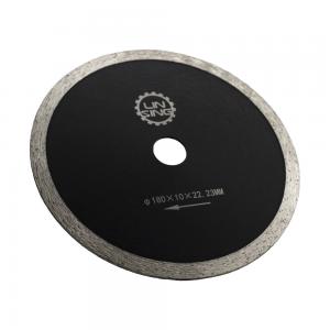 Quality 10mm Segment Height LINSING 180mm Diamond Lapidary Saw Blade for Porcelain Tile Cutting wholesale