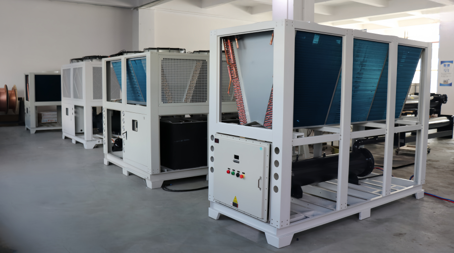 25HP Inverter Air-cooled Scroll Chiller, Inverter Chiller, Air-cooled Chiller, Industrial Water Chiller, Scroll Chiller, Energy-efficient Chiller, PLC