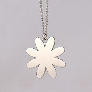 Sunflower Necklaces Custom Engraved 8 Names Family Sublimation Photo Sunflower