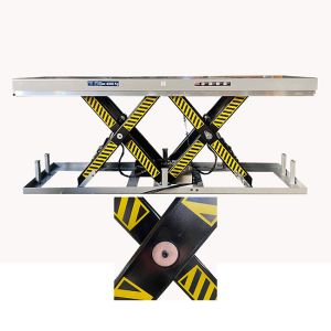 1000kg Double Scissor Lift Tables 1300mmx820mm Max Height 1780mm