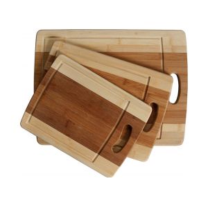 Quality Stylish Design Bamboo Butcher Block Cutting Board With Juice Groove And Handle wholesale
