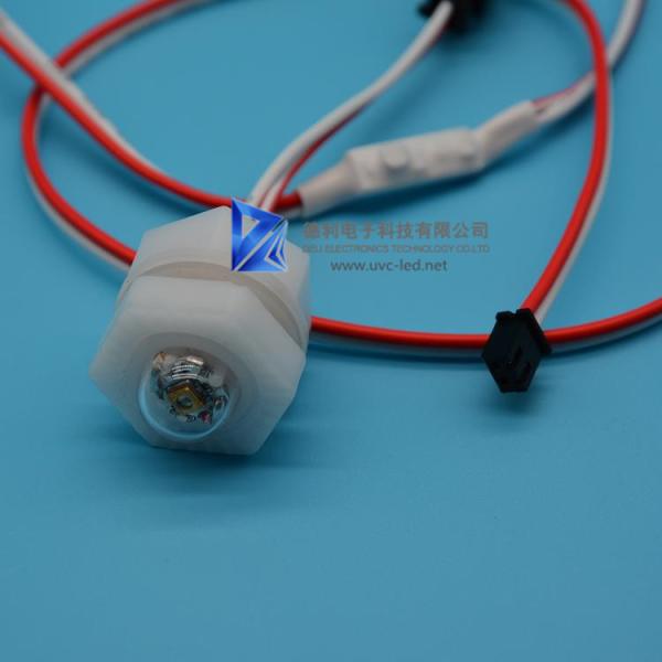 DC 12/24V UV LED Lamp Sterilizer 265nm Wavelength DUV LED With Hexagon Nut