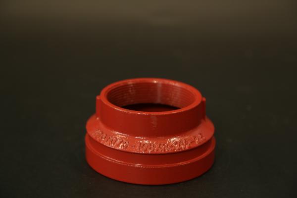 Red Threaded Eccentric Reducer WFZT For Pipeline System