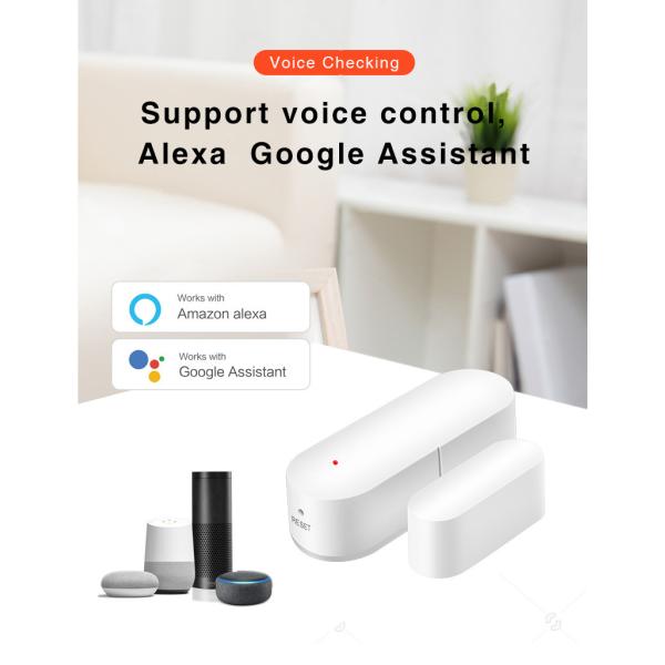 Zigbee Tuya Smart Door And Window Sensor Through App Remote Control Support Voice Control Alexa Google Assistant