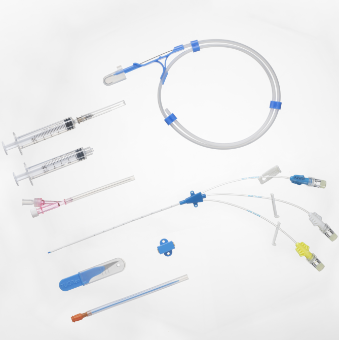 Class II Veterinary Central Venous Catheter Kit with 1-year Shelf Life and Biocompatible Materials