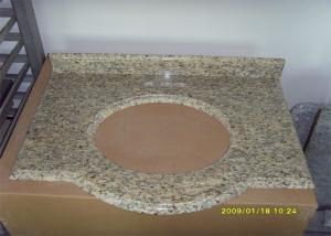 Quality Natural Stone Granite Countertops , Giallo Santa Cecilia Custom Granite Countertops wholesale