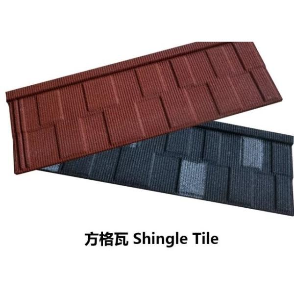 Color Stone Coated Steel Roofing Tiles 0.7mm Thickness