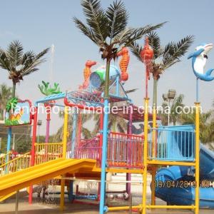 China Fiberglass Water Fountain Playground Equipment Playground With Splash Pad on sale