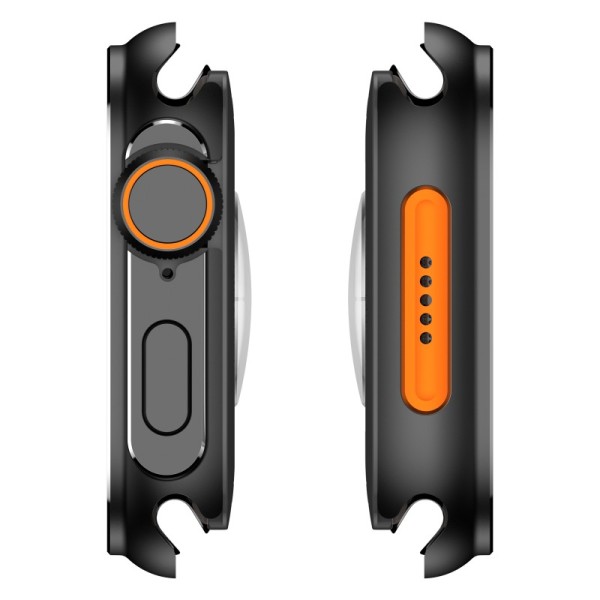 Metal Bumper Case for Apple Watch 46/45/44mm Protector Frame Cover for IWatch Series 11 10 9 6 5 Change to Ultra 2 49mm