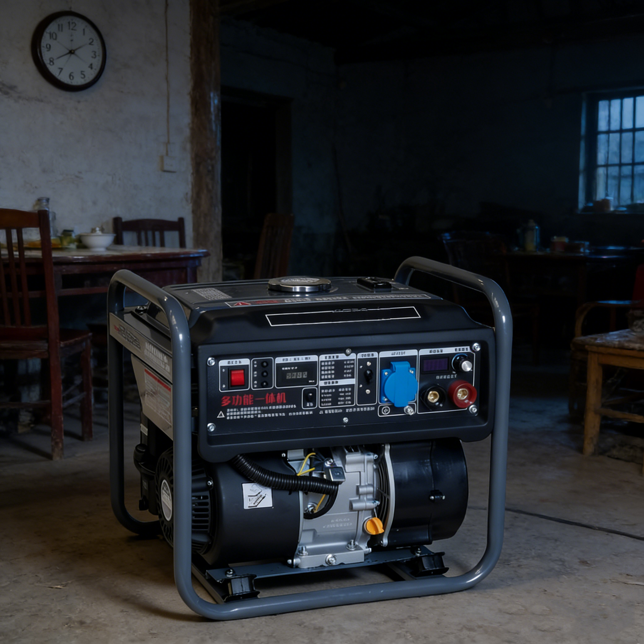 Portable 4.5kW Gasoline Welding Generator 240cc 172FB Engine 50-200A Adjustable MMA Welder 10L Fuel Tank 50Hz for Industrial Use