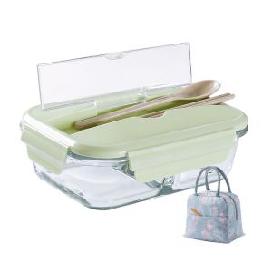 Quality 1000ml BPA Free Borosilicate Glass Food Container With Lids wholesale