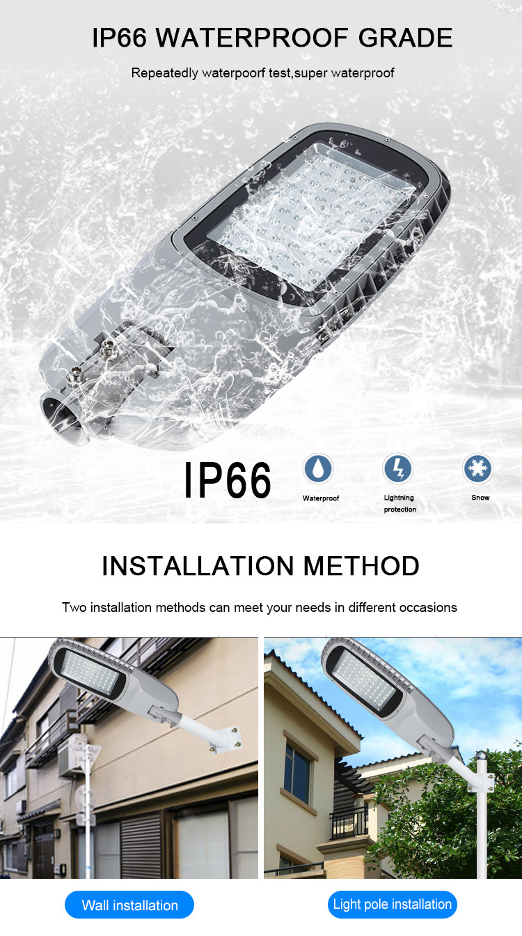 IP66 LED cri 75 Solar Powered Street Lights 200W For Theme Park