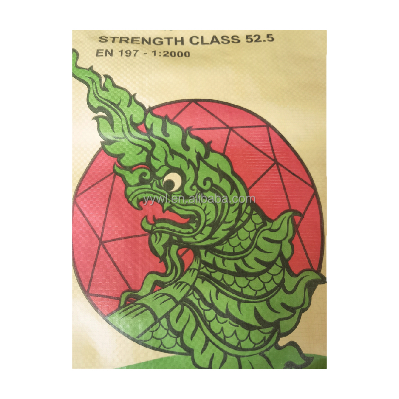 Laminated Film PP Woven Polypropylene 50 kg Bag with Valve Square Bottom Bag Cement Bag Putty Sack