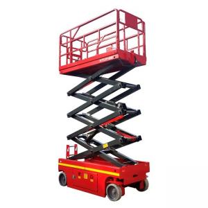 China 8m Hydraulic Mobile Lifting Work Platform Self Propelled Scissor Lift For Decoration on sale