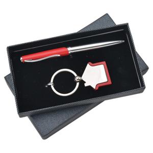 China Hot  Sale Product Logo custom Promotion Gift mens ladies gift set promotional pen keychain set on sale