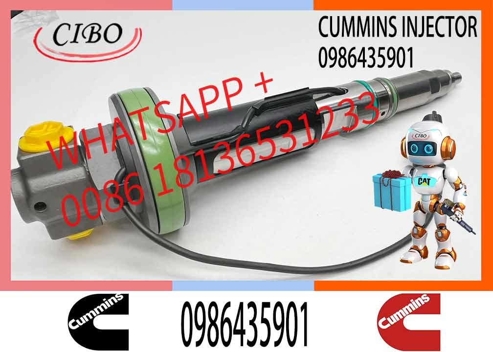 Fuel Injector Assembly 0986435904 0986435901 F00BJ00006 FOOBJ00007 0986435903 For Qsk19 Engine