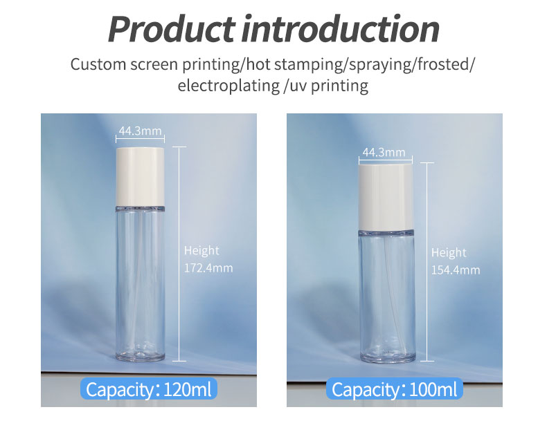 Large Capacity PETG Skincare for Essence Cream Dispenser Bottle Set Replacement Pump Empty Refillable Jar for Skin Care