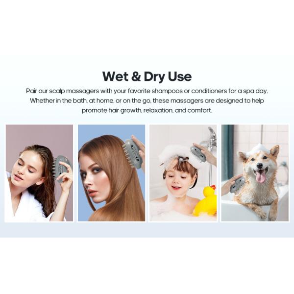 Versatile Soft Bristle Hair Brush for Wet & Dry Use