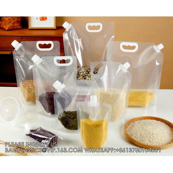 Spout Pouch Bag Clear Spout Pouch Beverages Detergent Packing Bag With Corner Spout And Handle