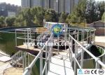 Glass coated steel sludge storage tank for industrial wastewater treatment