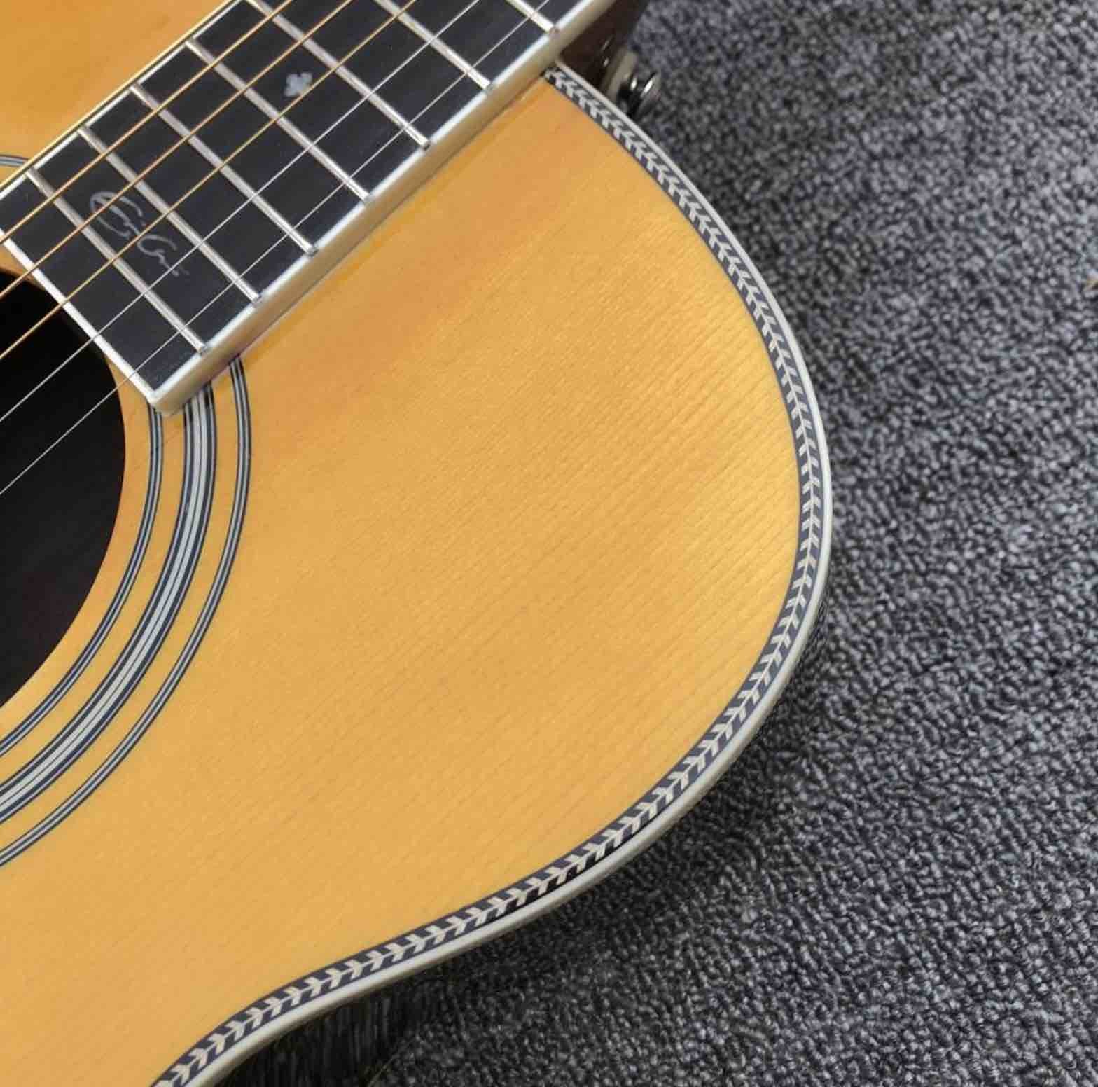 Top quality D28 Style classic acoustic guitar Solid Spruce top 41" rosewood back and side acoustic Guitar