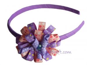 China Handmade bow  hair bow  ribbon bow headband hairband on sale