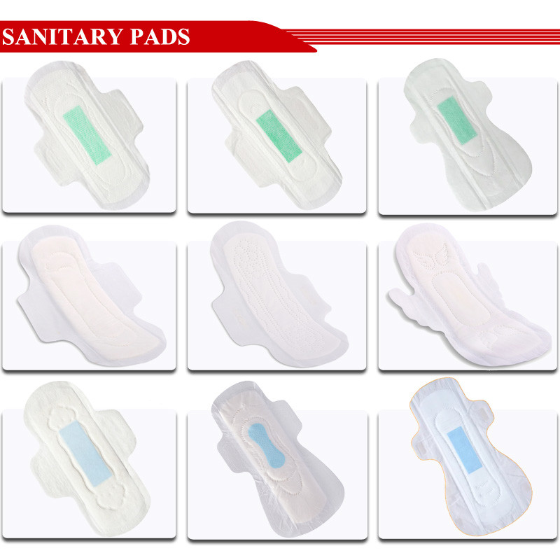 350mm Extra Long Feminine Hygiene Products Disposable Cotton Regular Winged Women Sanitary Napkin