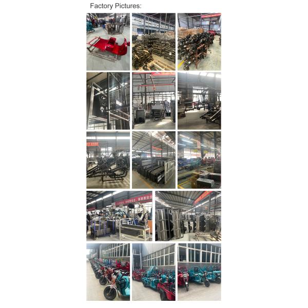 Rear Axle Assembly Gasoline Powered 250cc Cargo Tricycle Motorized Motorcycle with Roof