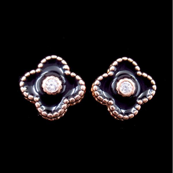 Christmas Model Silver Jewelry Earrings Candy Cane Walking Stick Decoration