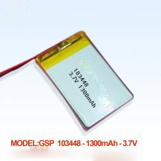 Quality High Capacity Li-Polymer battery 083448 1300mAh 3.7V wholesale