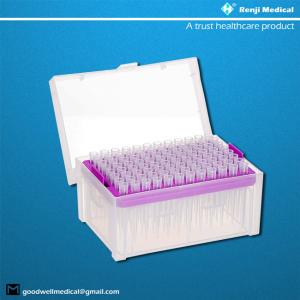 China Ultra clear polypropylene Sterile Pipette Tips , 200 Microliter Pipette Tips on sale