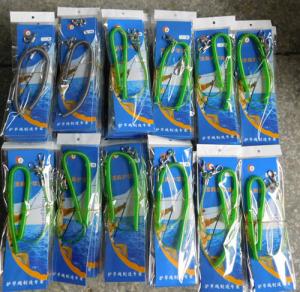 Quality Standard poly bag package colors fish spring coiled lanyards to prevent acidental loss wholesale