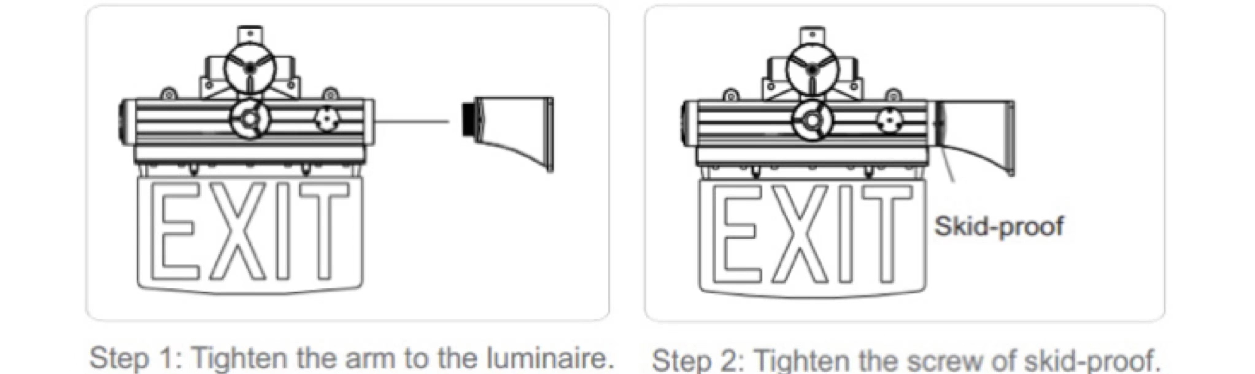 3w-5w Exit Sign Light Fixture