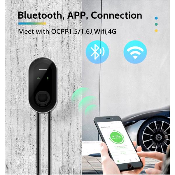 IP65 Protection 7kw Electric Car Charger with Type-1/Type-2/GB/T Interface Standard