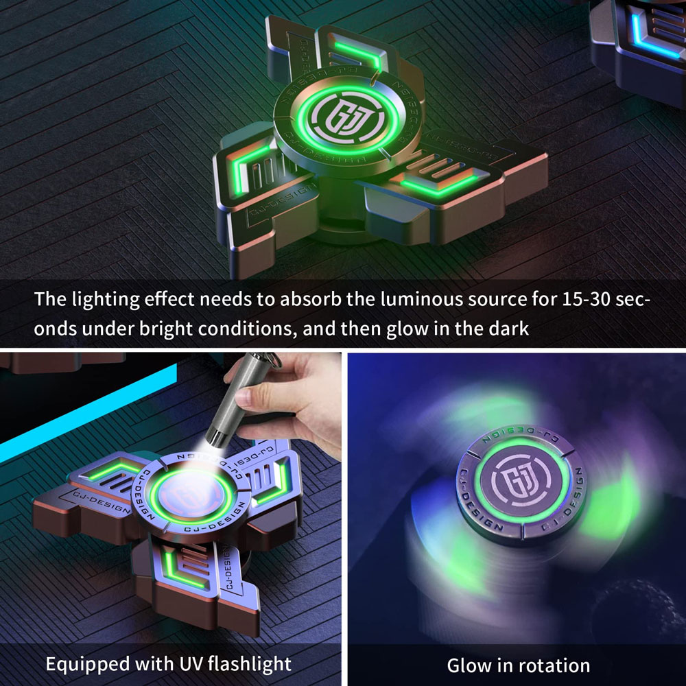 Metal Finger Hand Toy for Adults Teens Kids ADHD Fidget Spinner Anti-Anxiety Puzzle