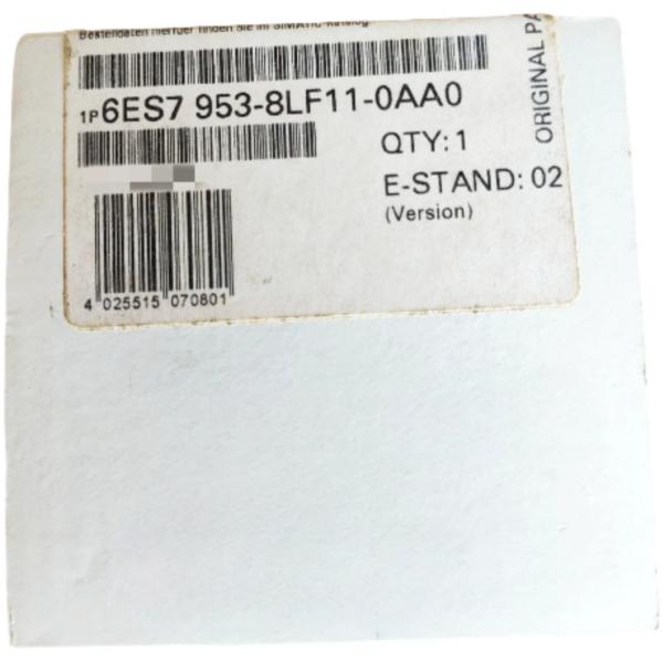 Siemens 6ES7953-8LF11-0AA0 MICRO MEMORY CARD F. S7-300/C7/ET 200S IM151 CPU, 3.3