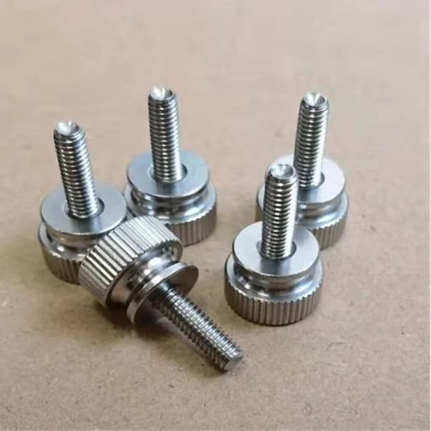 NXF ASTM A790M A479 Customizable Grip Knobs Fasteners M2-M10 316 Stainless Steel High Head Knurled Hand Screw Big Head Bolt