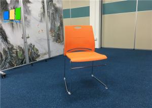 China Polypropylene Plastic Office Visitor Chair Customized Stackable Training Chairs on sale