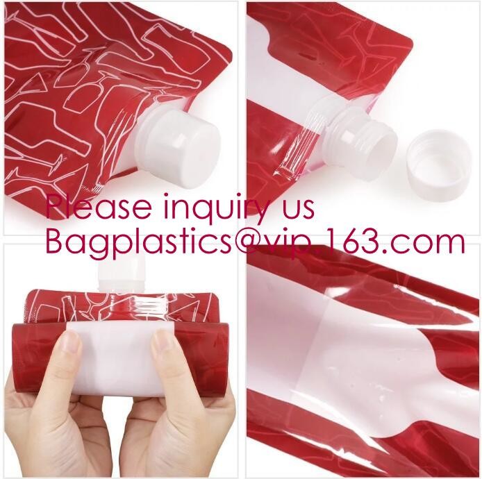 Red wine,Milk beverage spout bag self-standing sealing bag,bag with spout cosmetic spout bag bag in box spout,bagease pa