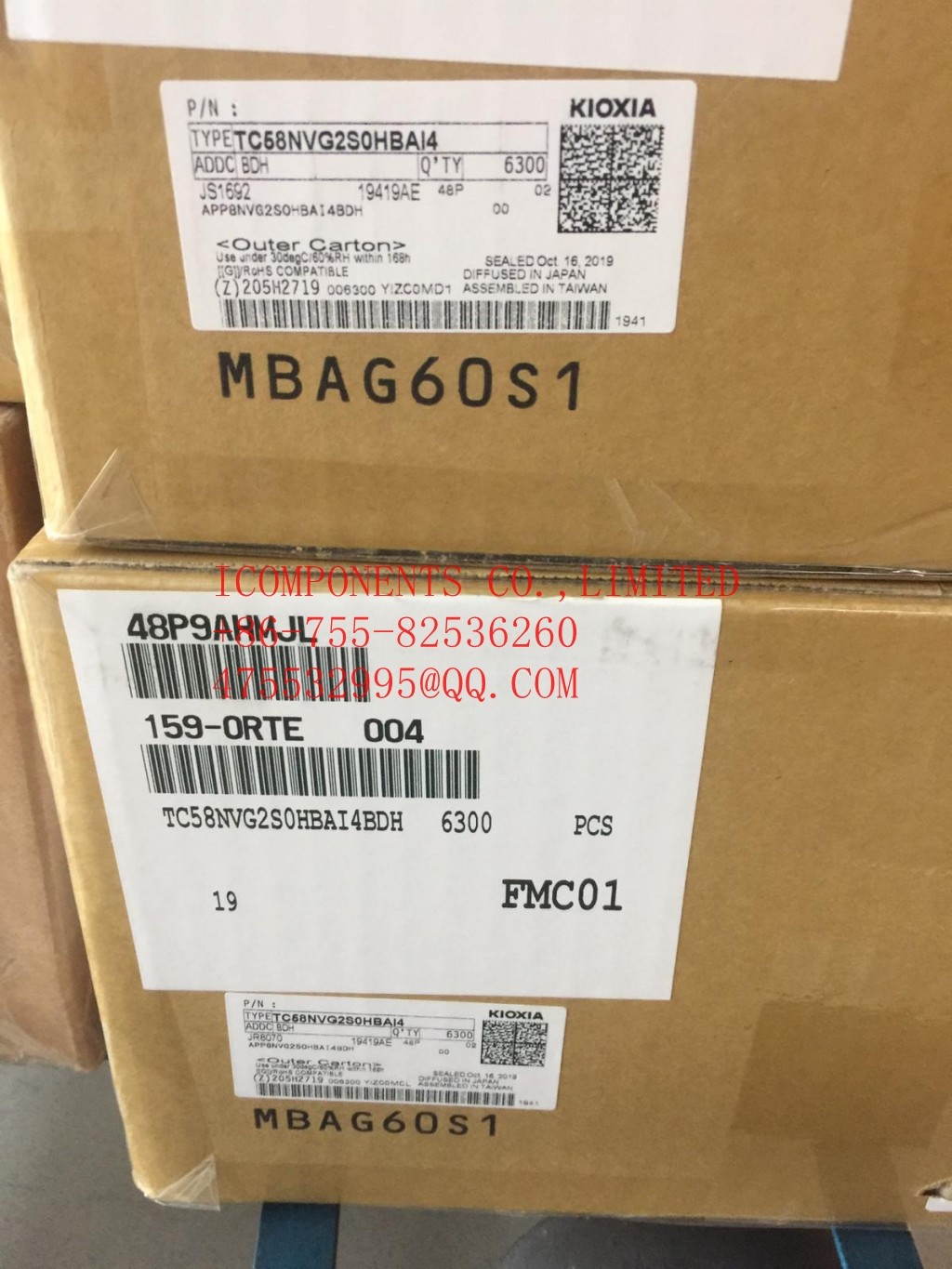 TC58NVG2S0HBAI4 KIOXIA SLC NAND Flash 3.3V 4Gb 24nm SLC NAND (EEPROM)